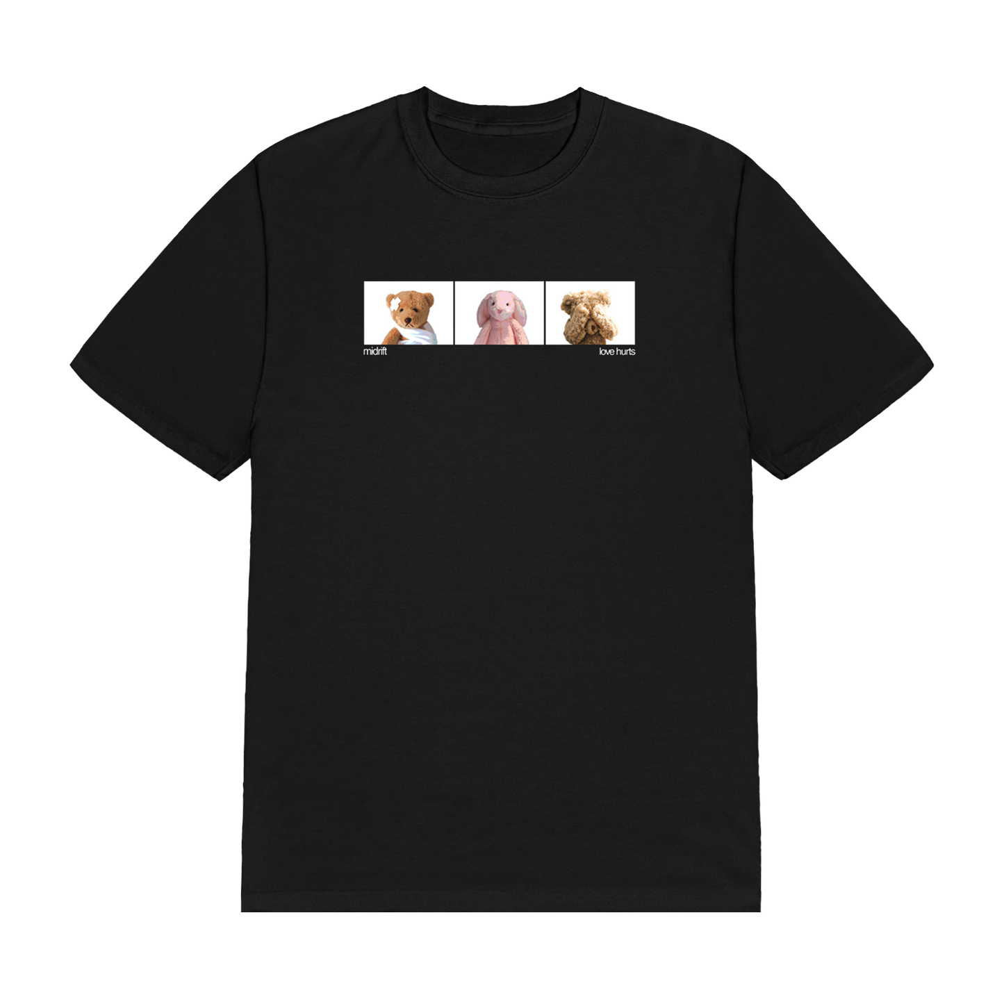 Love Hurts Black Tee